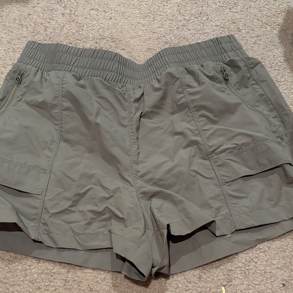 Layer 8 Women's Olive Green Active Shorts